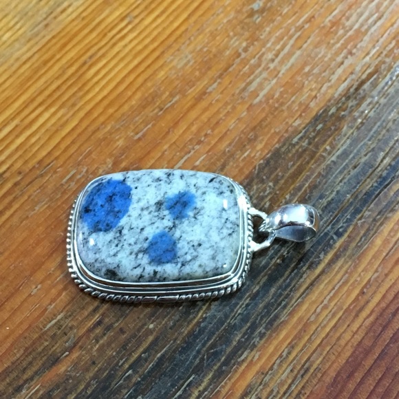 K2 Azurite in Granite Pendant - Picture 5 of 8